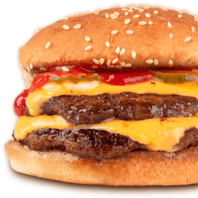 Smashed cheeseburger